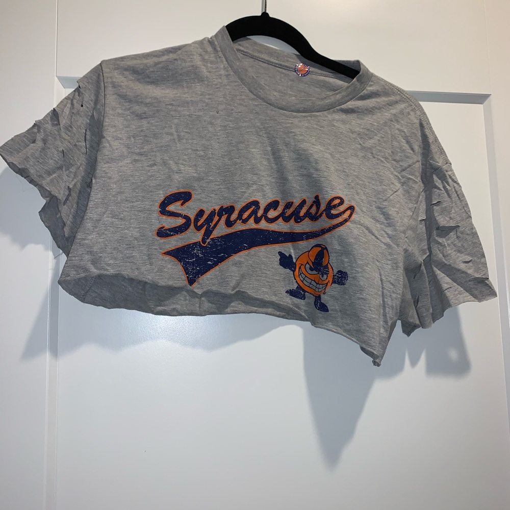 Snipped and styled Syracuse crop top